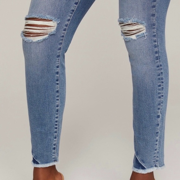 NWT Good American Jeans Size 4 / 27 Good Legs Under Fray Waistband - Picture 6 of 14